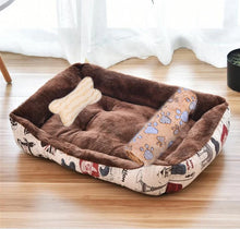 Autumn And Winter Warm Pet Dog Cat Universal Beds Soft Cushion Couch Bed for for Small Medium Dog Plush Cozy Puppy Nest Mat Pad