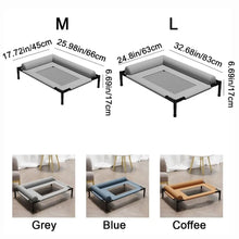 Elevated Mesh Dog Bed with Pillow – Breathable Raised Indoor & Outdoor Pet Bed