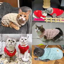 Cute Warm Cat Clothes - Fleece Winter Sweater Pullover for Small Cats Dogs & Kittens