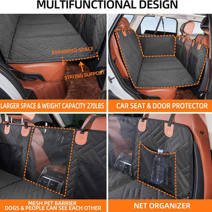 Dog Car Seat Cover Waterproof Back Seat Hammock 600D Oxford