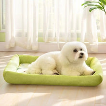 Square Cooling Pet Bed with Neck Support — Breathable, Waterproof & Anti-Slip for Dogs & Cats