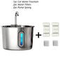2.2L round Automatic Cat Water Fountain Stainless Steel Pet Water Feeder with Window for Dogs And Cats Pet Supplies