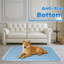 New Dog Cooling Mat Summer Washable Portable Pet Coolings Pad for Dogs Cat Ice Silk Blanket Sofa Breathable Sleeping Mat