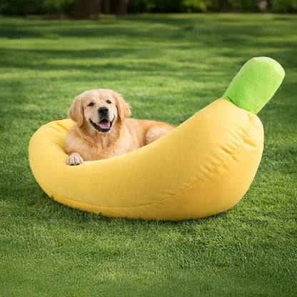 Banana Shaped Pet Nest for Cats And Dogs, Universal Detachable And Washable, Winter Warm Sleeping Pad for Small Dogs And Cats, Comfortable Sleeping Nest S-XL