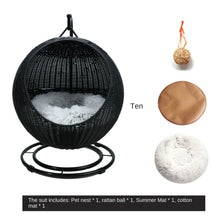 Winter Cat and Dog Kennel Rattan Pet Products Summer Pet Kennel Cool Kennel Hanging Cat Basket Four Seasons Universal Pet Mat