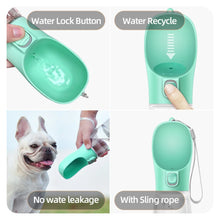 Dog Water Bottle – Leakproof Portable Pet Water Bottle with Drinking Bowl for Dogs & Cats