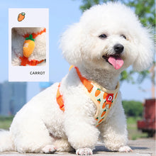 Cute Fruit Pet Harness & Leash Set - Soft Breathable Puppy Kitten Walking Gear - Summer
