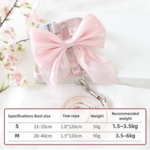 Adjustable Pet Harness & Leash - Traction Rope Set - For Cats Kittens Puppies Rabbits Ferrets