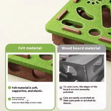 Interactive Cat Puzzle Toy – Felt Maze Box with Bell Ball