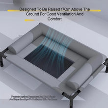 Elevated Pet Bed – Breathable Raised Mesh Bed with Pillow for Medium & Large Dogs and Cats