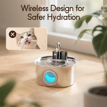 Automatic Cat Water Fountain – 3L Stainless Steel Wireless Rechargeable Pet Water Fountain with Motion Sensor