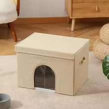 New Summer Cool Cat Nest Portable Foldable Pet Cooling House with Homemade Ice Bag Air Conditioning Cat Nest for Cats