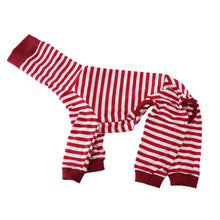 Striped Cotton Dog Pajamas - Italian Greyhound & Whippet Soft Breathable Stretch Sleepwear