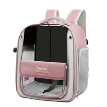 Breathable Transparent Cat Carrier Backpack – Foldable Waterproof Pet Travel Backpack for Cats & Small Dogs