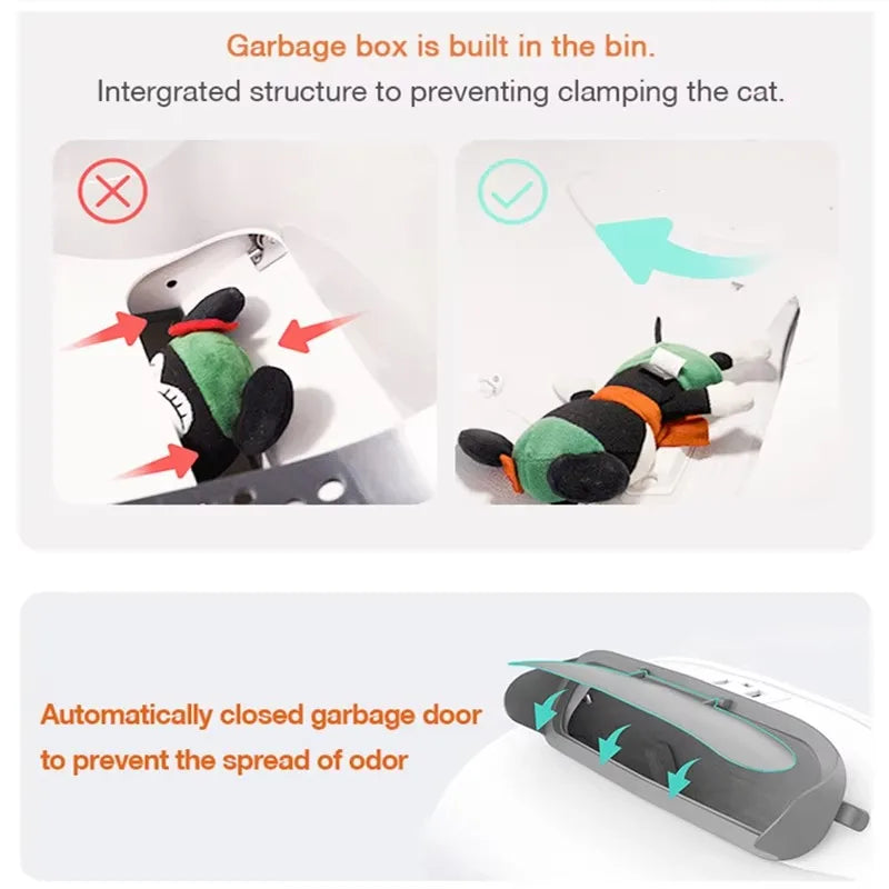 Smart Cat Litter Box With Health Monitoring, APP Remote Control Self-Cleaning & Odor-Free Automatic Toilet