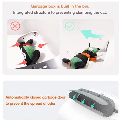 Smart Cat Litter Box With Health Monitoring, APP Remote Control Self-Cleaning & Odor-Free Automatic Toilet