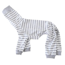 Striped Cotton Dog Pajamas - Italian Greyhound & Whippet Soft Breathable Stretch Sleepwear