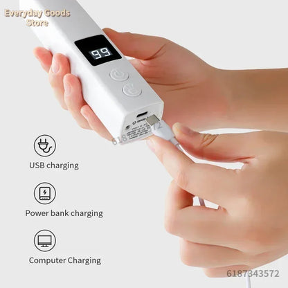 Painless USB Charging Dog Nail Grinders Rechargeable Pet Nail Clippers Quiet Electric Dog Cat Paws Nail Grooming Trimmer Tools