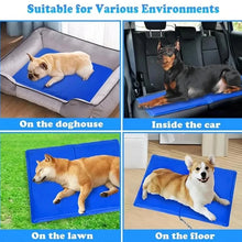 Pet Cooling Mat Ice Bed Cushion Summer Cooler Sleeping Pad Gel Sponge Heat Relief for Dogs Cats Wear Resistant Pet Supplies