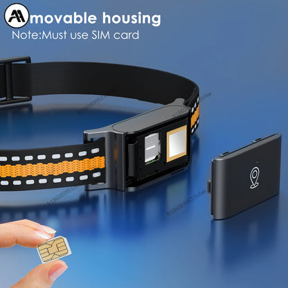 IP67 Waterproof 4G GPS Tracker for Dogs & Cats – Mini Real-Time Anti-Lost Pet Locator, Fashion Smart Collar