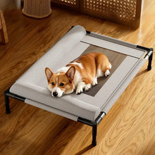 Elevated Pet Bed – Breathable Raised Mesh Bed with Pillow for Medium & Large Dogs and Cats