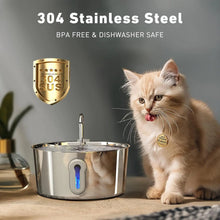 4,0L Katzenbrunnen aus Edelstahl – Automatischer Trinkbrunnen für Katzen & Hunde mit Leiser Pumpe