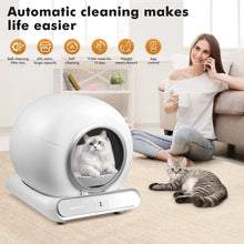 Smart App Control Automatic Cat Litter Box 65L Large Capacity Self Cleaning Odor Removal Safety Protection Electric Cat Toilet Indoor Pet Cat Waste Cleaner