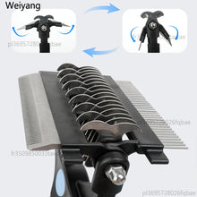 Pet Deshedding Brush 3-in-1 – Fur Remover, Knot Cutter & Grooming Comb for Dogs and Cats