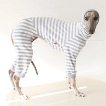 Striped Cotton Dog Pajamas - Italian Greyhound & Whippet Soft Breathable Stretch Sleepwear