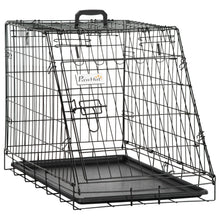 Foldable Dog Crate – Portable Pet Travel Cage with Removable Tray for Dogs & Cats