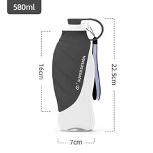 Dog Water Bottle Portable Food Container 2 In 1 Leakproof Pet Drinking Dispenser Feeder Cup For Outdoor Walking Hiking