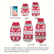Christmas Pet Dog Sweater - Cute Knitted Wool Winter Costume for Cats & Medium Dogs