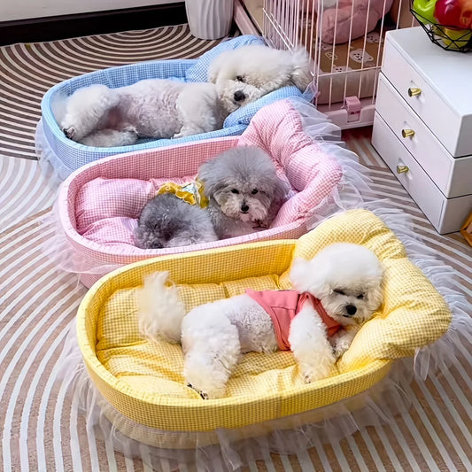 Bed For Small Dogs Cats Cute Lace Trimmed Pet Princess M