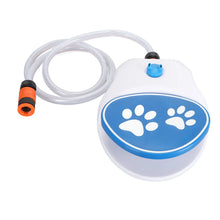 Hunde Trinkbrunnen Outdoor - Automatischer Wasserspender mit Pfotenpedal für Garten Schlauchanschluss Haustiere