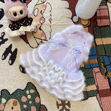 Knitted Pet Dress - Autumn Winter Puff Skirt Sweater for Small Dogs Cats Puppies