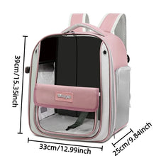 Breathable Transparent Cat Carrier Backpack – Foldable Waterproof Pet Travel Backpack for Cats & Small Dogs