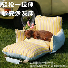 Pet Car Bed for Small Dogs & Cats – Soft Portable Travel Seat Bed