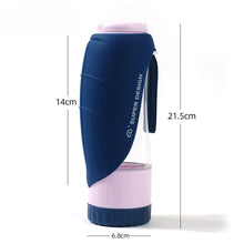 Dog Water Bottle Portable Food Container 2 In 1 Leakproof Pet Drinking Dispenser Feeder Cup For Outdoor Walking Hiking