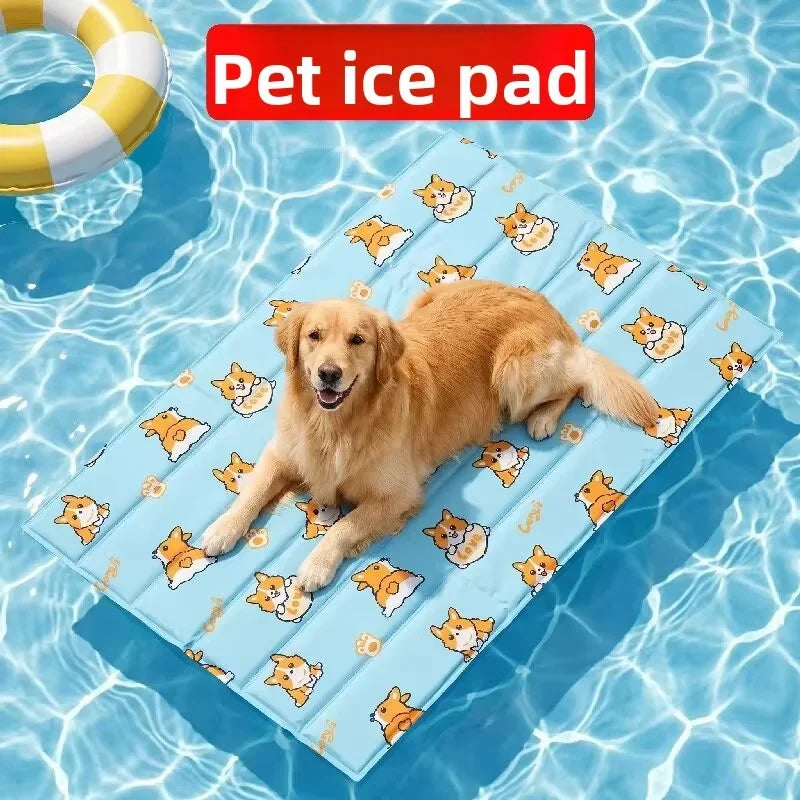 Durable Waterproof PVC Pet Cooling Mat Ice Crystal Gel Pad for Summer Heat Relief for Middle Large Dogs and Cats