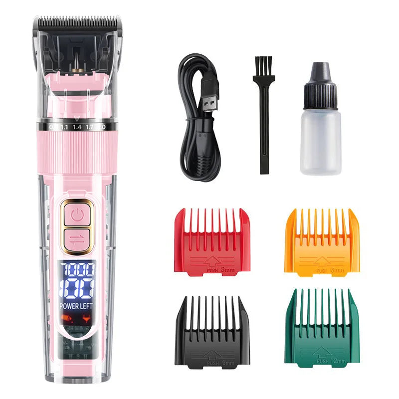 Professional 3-Speed Pet Hair Clipper | Low Noise, USB Rechargeable, for Dogs & Cats with Thick Coats | Pet Grooming Trimmer Kit