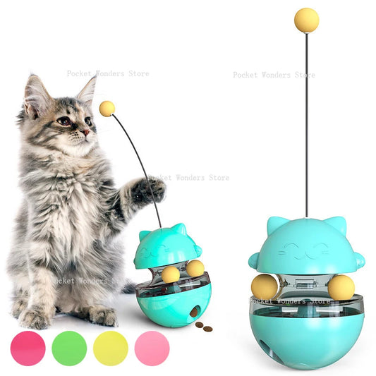 Pet Supplies Play with Food Spiller By Yourself Kitten Interactive Leaking Food Ball Cat Toy Cats Accessories Interactive