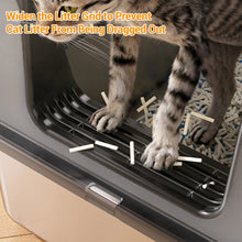 Non-stick stainless steel cat litter box, side opening, splash-proof and leak-proof, large metal cat litter box with lid
