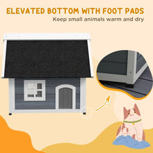 Outdoor Cat House – Weatherproof Wooden Cat Shelter with Elevated Feet, Openable Roof & Three Doors