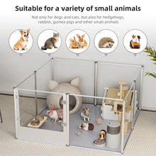 Clear Acrylic Dog Playpen - 6/7/8/10 Panel Indoor Pet Whelping Pen