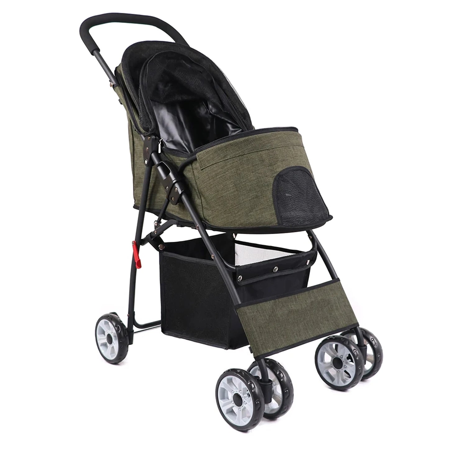 Small Cats & Dogs Pet Trolley,Portable Outdoor Travel Walking - Dog Cat Foldable Pet Stroller Carrier Portable Dog Cat Stroller