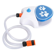 Hunde Trinkbrunnen Outdoor - Automatischer Wasserspender mit Pfotenpedal für Garten Schlauchanschluss Haustiere