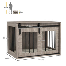 Dog Crate Furniture – Wooden Indoor Dog Kennel with Removable Cushion