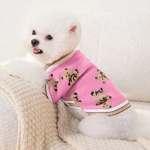 Pet Dog Sweater - Bear Pattern Cardigan Coat for Small Medium Dogs Cats Puppies