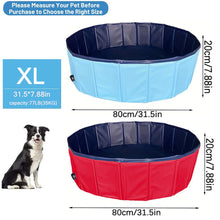 Foldable Pet BathTub Durable PVC Swimming Pool For Dog Portable Summer Cooling Pool Non-Slip For Medium-Sized And Small Dogs
