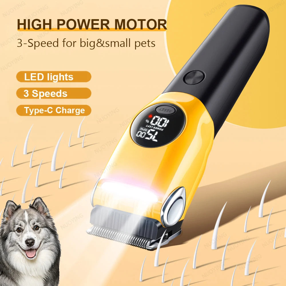 Electric Pet Hair Trimmer Professional Dog Clipper Cat Shaver Grooming Tool Hair Cutting Machine for Sheep Rabbits Pet Grooming